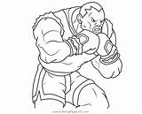 Balrog Street Fighter Coloring Page For Kids  Free sketch template