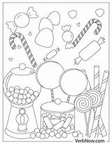 Free CANDY Coloring Pages For Download Printable PDF sketch template