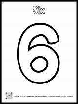 Number Six Coloring Pages sketch template