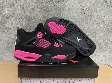 Jordan 4 Pink Thunder Sneakers for Men for Women Gift for - Etsy UK