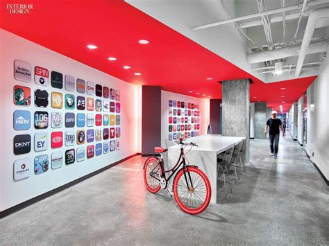 4 Technology Workplaces by a Web of Gensler Offices Office Wall Design, Corporate Office Design ...