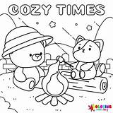 Cozy Spring Coloring Pages  Free Printable PDF & Online sketch template