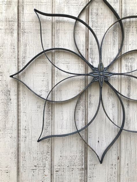 Flower Wall Art Metal Wall Decor Flower Decor Wall Decor | Etsy