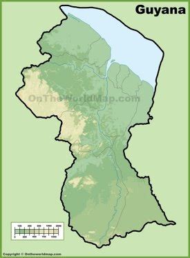 Guyana Maps | Detailed Maps of Co-operative Republic of Guyana