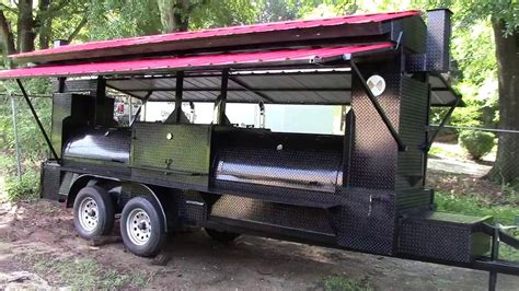Bbq Smoker Trailer With Roof