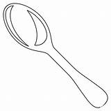 Spoon coloring Page  ColouringPages sketch template