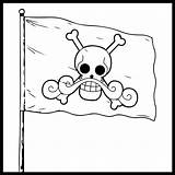 Pirate Flag Coloring Page Sketch sketch template