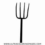 Fork Coloring Page  Ultra Pages sketch template