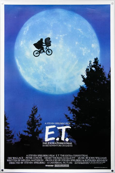 E.T. the Extra-Terrestrial / one sheet / bike over moon style / USA