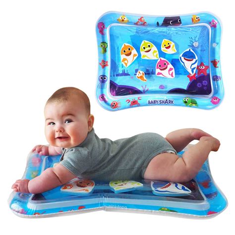 Baby Shark Tummy Time Water Filled Play Mat – Infant Toys to Help Learn How to Crawl – Baby ...