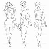 Fashion Model Coloring Page  Nation sketch template