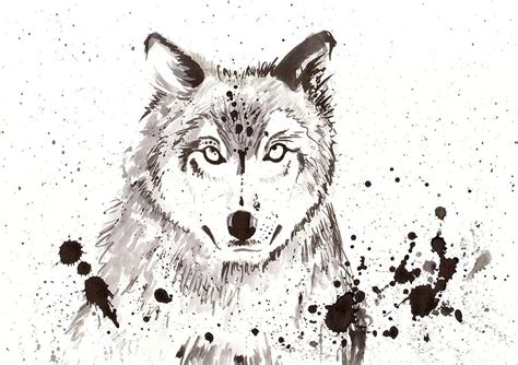 Winter Wolf Painting by Tiberiu Soos - Pixels