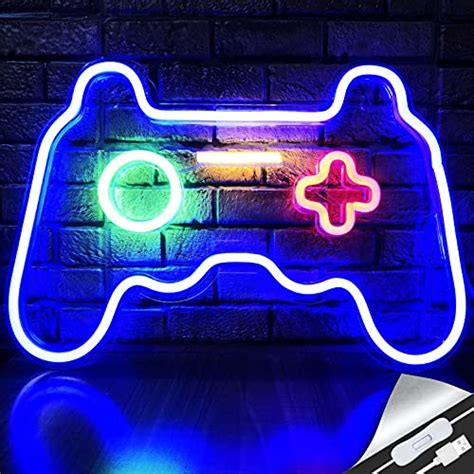 LED Game Neon Sign Gamepad Shape LED Sign Light Gamer Gift for Teen ...