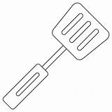 Spatula Coloring Page  ColouringPages sketch template