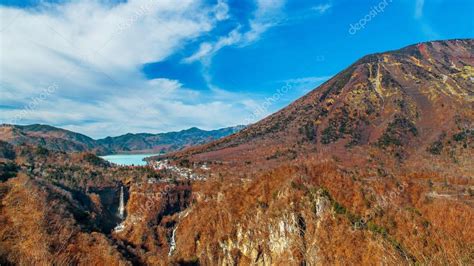 Lake Chuzenji with Kegon Waterfall at Nikko National Park in Tochigi Prefecture in Japan — Stock ...