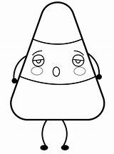 Candy Corn 1 Coloring Page  Free Printable Pages For Kids sketch template