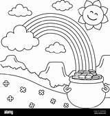 Pot Of Gold Coloring Page sketch template