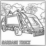 Free Printable Garbage Truck Coloring Pages sketch template