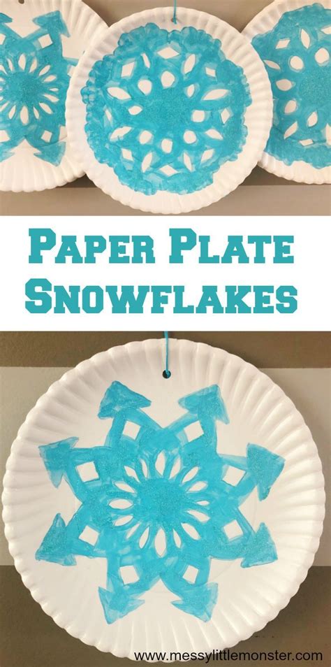 Paper Plate Snowflake Craft - A Fun Winter Craft for Kids | Winter crafts for kids, Fun winter ...