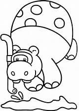Hippo Coloring Pages  Cool sketch template