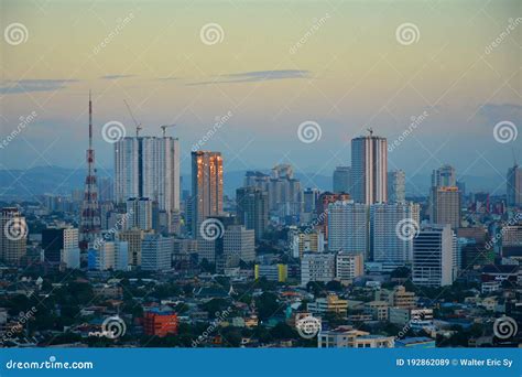 Quezon City Overview during Afternoon Sunset in Quezon City ...