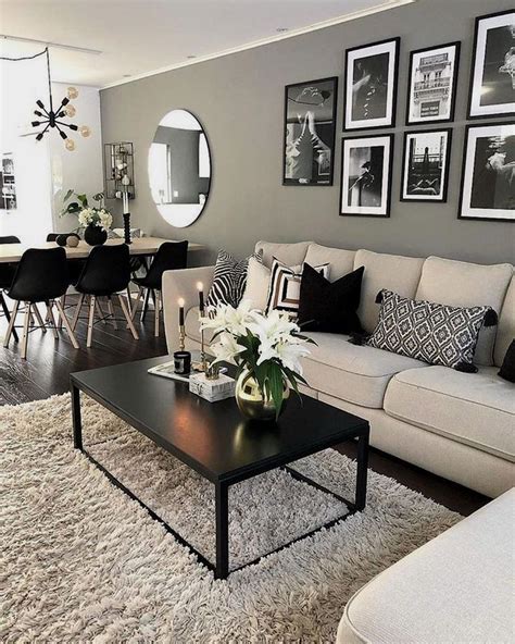 30+ Black And White Decor Living Room