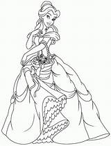 Disney Coloring Pages Belle  Home sketch template