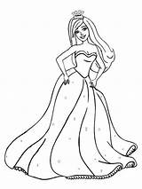 Coloring Pages Of Barbie Princesses sketch template