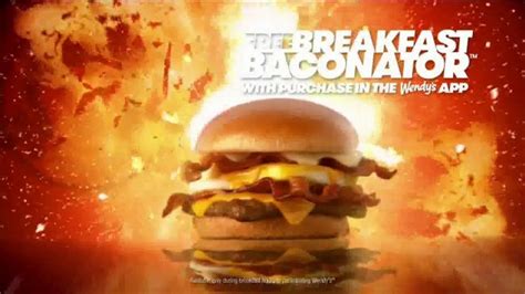 Wendy's Breakfast Baconator TV Commercial, 'Shake Up and Wake Up: Free ...