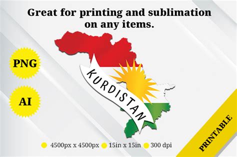 Kurdistan Map Flag Graphic by Rahallus Ntx · Creative Fabrica