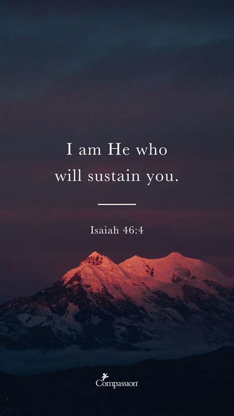 Isaiah 46:4 | Bible Verse Phone Wallpaper | Powerful bible verses, Bible words, Inspirational ...