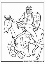 Knight Horse Coloring Pages Sketch Page sketch template