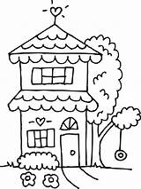 Big House Coloring Page Pages sketch template