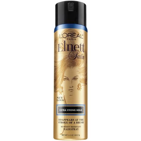 L'Oreal Paris Elnett Satin Extra Strong Hold Hair Spray - Travel Size Spray, 2.2 oz. - Walmart ...