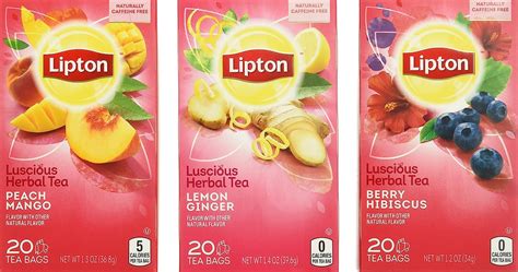 Lipton Herbal Tea Bags, Variety Pack 6 Pack of 20 ct : Amazon.ca ...