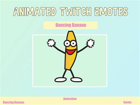 Animated Dancing Banana Emote for Twitch or Discord Twitch - Etsy Australia