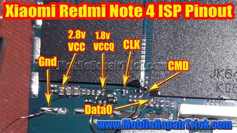 Xiaomi Note 4 Isp Pinout | Redmi Note 4 Isp Pinout | Xiaomi 2016100 Isp ...