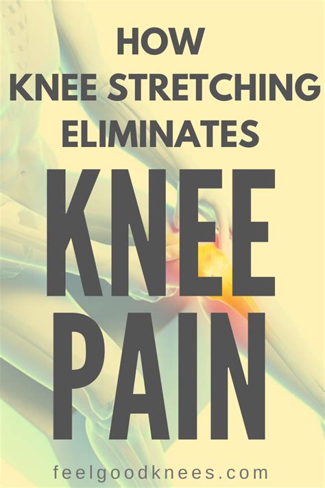 Do you have knee pain? Try this knee pain relief stretch to help eliminate discomfort and joint ...