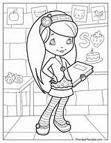 Strawberry Shortcake Cartoon Coloring Pages sketch template