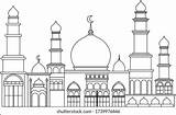 Mosque Outline Related Keywords Sketch Coloring Page sketch template