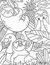 Sloth Coloring Pages  Skip To My Lou sketch template