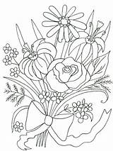 Flower Bouquet coloring Pages  Printable sketch template