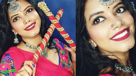 Long Lasting Traditional Navratri/Garba Makeup Look 2020 | Festive ...