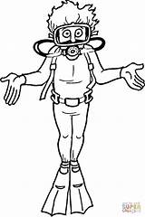 Scuba Diver coloring page  Free Printable Coloring Pages sketch template