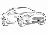 Jaguar XK66 Convertible X150 coloring Page  Free And Printable sketch template