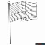 American Flag Coloring Page  Easy Drawing Guides sketch template