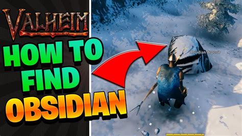 Valheim Obsidian Mining - How To Find Obsidian - YouTube