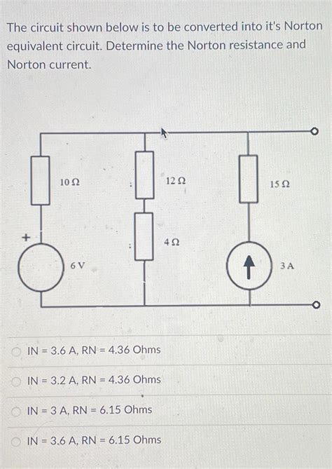 Solved The circuit shown below is to be converted into it's | Chegg.com