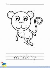 Monkey Coloring Worksheet – The Learning Site sketch template