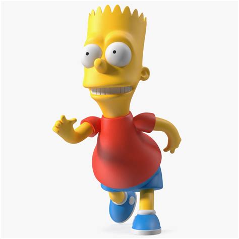Bart Simpson Running Pose 3D Model $49 - .3ds .blend .c4d .fbx .max .ma .lxo .obj - Free3D